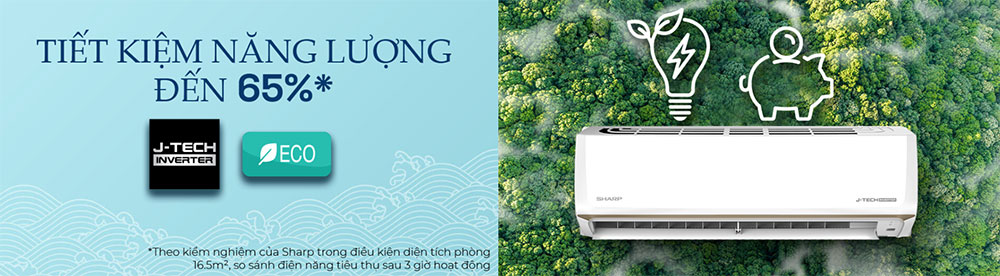 Máy lạnh - Sharp Inverter 2.0 HP AH-X18CEWC - Xuất xứ Thái Lan